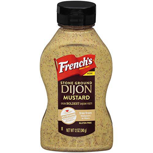 French’s Stone Ground Dijon Mustard, 12oz, Pack of 2