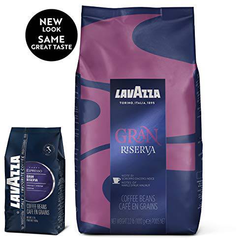 Lavazza Gran Riserva Whole Bean Coffee Blend, Dark Espresso Roast, 2.2-Pound Bag Authentic Italian