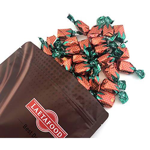 LaetaFood Arcor Strawberry Filled Bon Bons Candy (1 Pound Bag)