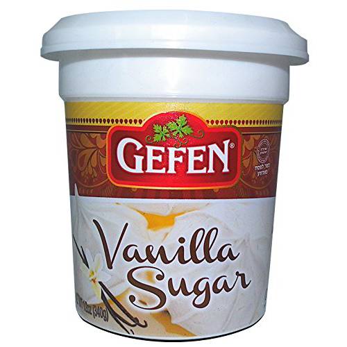 Gefen Vanilla Sugar, 12oz, (2 Pack), Resealable Container, Measuring Scoop Included