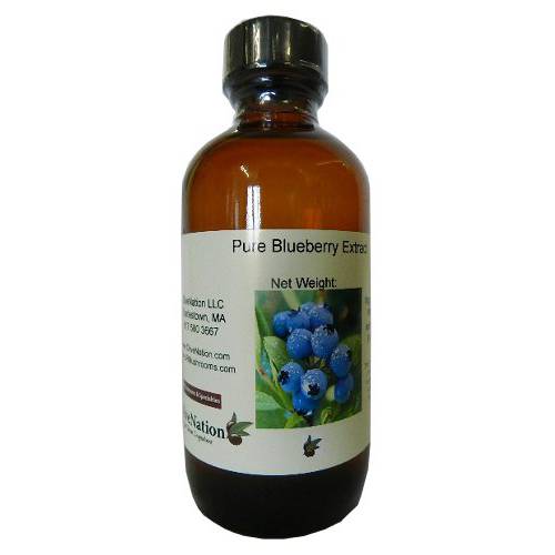 OliveNation Pure Blueberry Extract for Brewing and Baking, TTB-Approved Natural Flavoring for Baked Goods, Beverages, Non-GMO, Gluten Free, Kosher, Vegan - 8 ounces