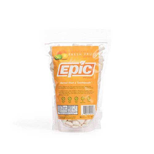 Epic Xylitol Chewing Gum - Sugar Free & Aspartame Free Chewing Gum Sweetened w/ Xylitol for Dry Mouth & Gum Health (Fresh Fruit, 500-Piece Bag, 1 Bag)