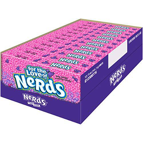 Nerds Grape & Strawberry Candy Theater Box, grape, strawberry, 5 Ounce (Pack of 12)