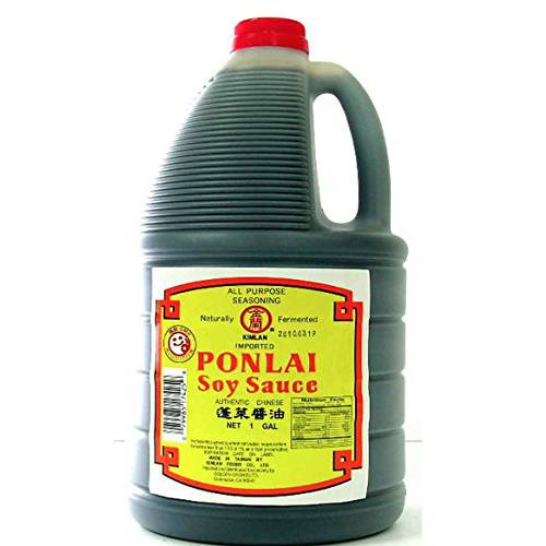 Kimlan Ponlai Soy Sauce, Naturally Fermented, All Purpose Seasoning 1 Gallon