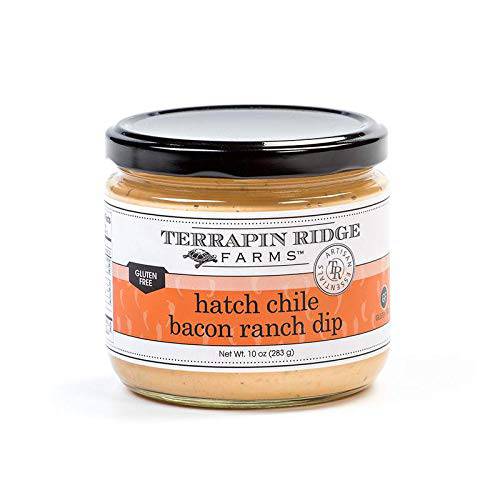 Terrapin Ridge Farms Gourmet Hatch Chile Bacon Ranch Dip – One 10 Ounce Jar