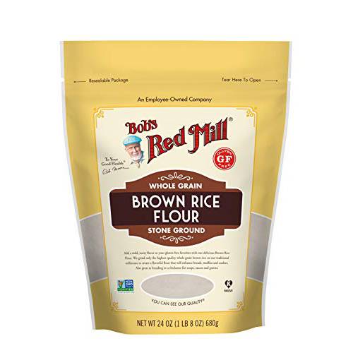 Bob’s Red Mill Gluten Free Brown Rice Flour, 24 Ounce (Pack of 4)