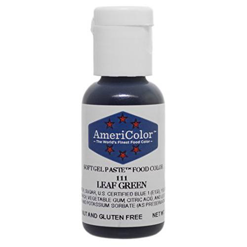 AmeriColor, Leaf Green.75 Ounce Bottle, Soft Gel Paste Food Color