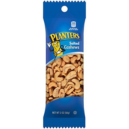 Planters Cashew Super Tube Nuts (2oz Bag, Pack of 15)