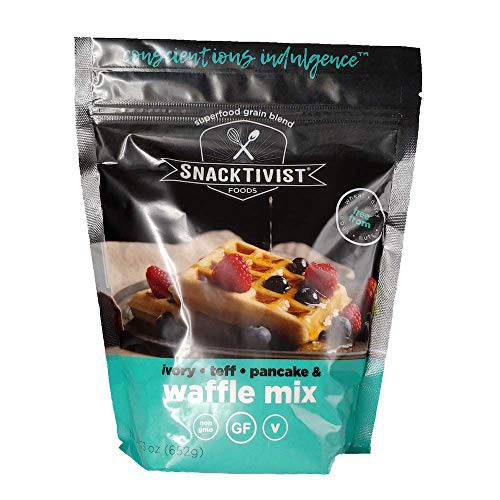Snacktivist Foods - Gluten-Free, Vegan, Pancake & Waffle Mix, Non-GMO, Egg-Free, Dairy-Free, 23 Ounce