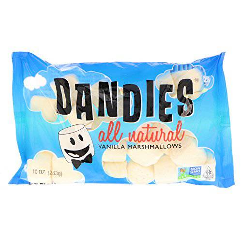 Dandies - Vegan Marshmallows, Vanilla, 10 Ounce (Pack of 6)