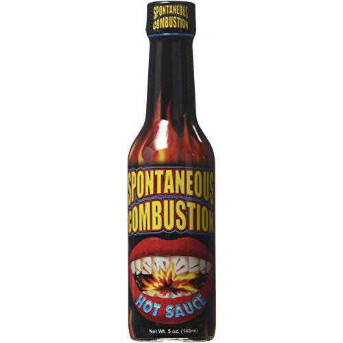 SPONTANEOUS COMBUSTION Garlic and Original Hot Sauce with Habanero - 5 oz – 2 Pack - Try if you dare – Perfect Gourmet Gift for the Hot Sauce Fan