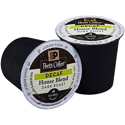 Peet’s Coffee K-Cup Decaf House Blend, 60 Count (Packaging May Vary)