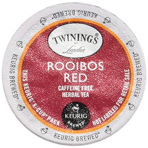 Twinings of London Pure Rooibos Herbal Tea K-Cups for Keurig, 24 Count (Pack of 2)
