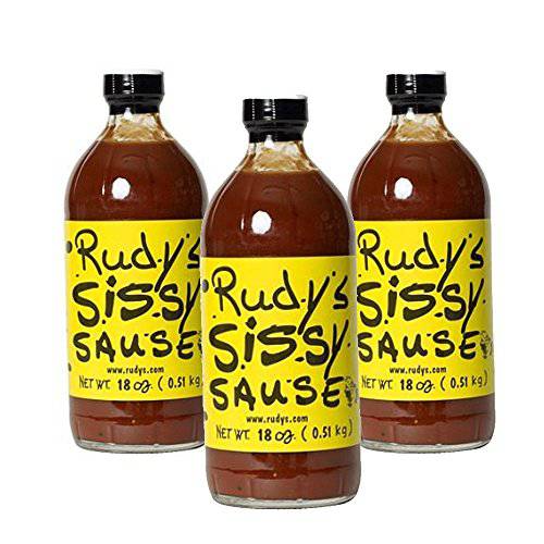 Rudy’s Bar-B-Q Sause 18oz Bottle (Pack of 3) (Original)
