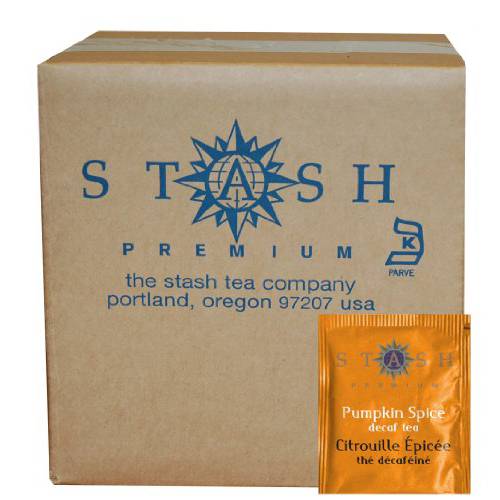 Stash Tea Decaf Pumpkin Spice Black Tea - Decaf, Non-GMO Project Verified Premium Tea with No Artificial Ingredients, 18 Count (Pack of 6) - 108 Bags Total