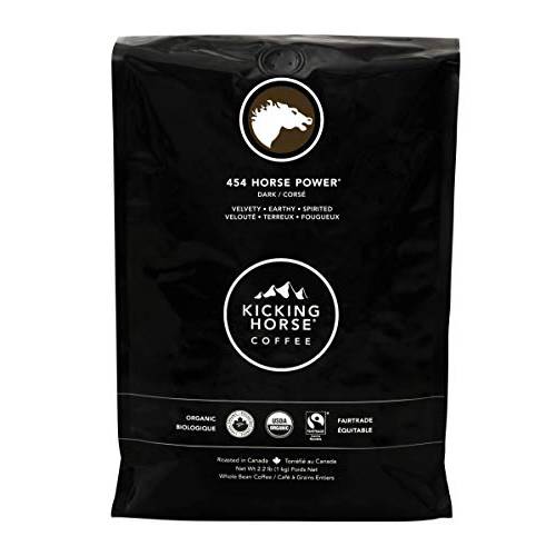 Kicking Horse Coffee, 454 Horse Power, Dark Roast, Whole Bean, 2.2 lb