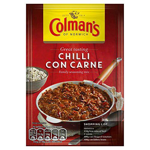 Colman’s Chilli Con Carne Mix - 50g - Pack of 4 (50g x 4)