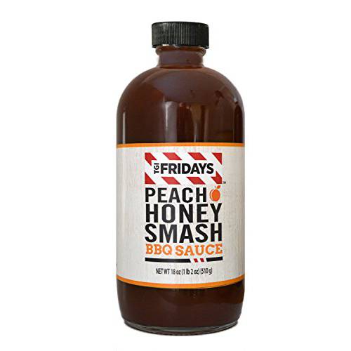 TGI FRIDAYS Peach Honey Smash BBQ Sauce, 18 Ounce (Pack of 6)