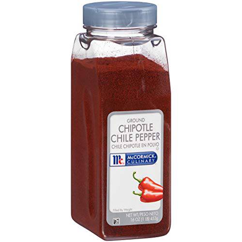 McCormick Culinary Ground Chipotle Chile Pepper, 16 oz - One 16 Ounce Chipotle Chili Powder with a Smoky Sweet Flavor, Ideal for Soups, Sauces, Marinades, Meats and More