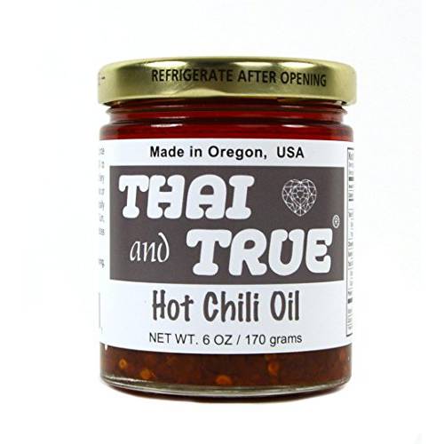 THAI AND TRUE Hot Chili Oil, 6 OZ