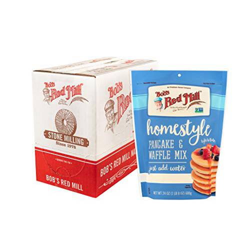 Bob’s Red Mill Homestyle Pancake Mix, 24-ounce (Pack of 4)