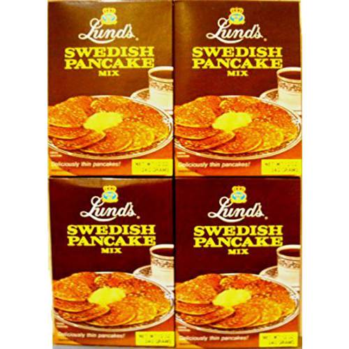 Lund’s Swedish Pancake Mix, 12 Ounce, (Pack of 4)