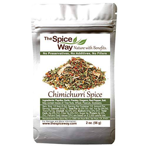 The Spice Way -Chimichurri Spice Blend. Non GMO, no preservatives, no additives just spices we grow in our farm 2 oz resealable bag