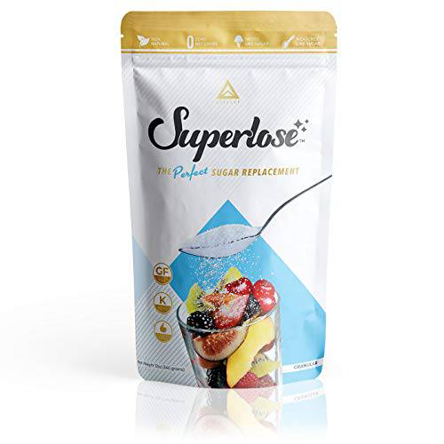 Superlose | The Superior Allulose | Keto Sugar Alternative | 100% Natural No Bitter Aftertaste | Zero Net Carb Sweetener | Ketogenic and Diabetic Approved Sugar Replacement (12oz)