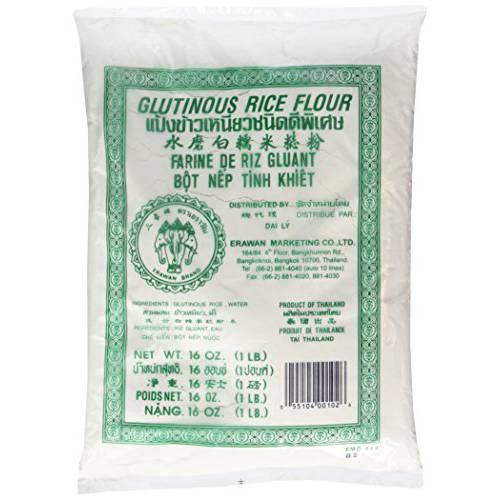 Glutinous Rice Flour Erawan THP, 16 Oz (Pack of 2)