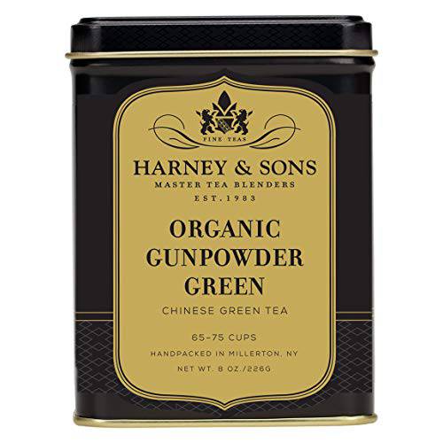 Harney & Sons Organic Gunpowder Green, Loose leaf 8 ounce tin