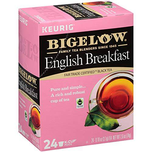 Bigelow English Breakfast Keurig K-Cup Pods Black Tea, Caffeinated, 24 Count (Pack of 4), 96 Total K-Cup Pods