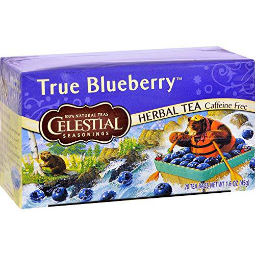 Celestial Seasonings Herbal Tea, True Blueberry, 20 Count