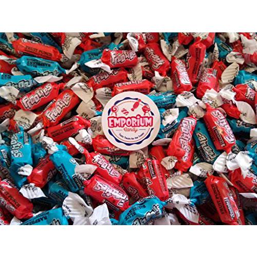 Frooties Blue Raspberry / Fruit Punch - 1.5 lbs of Delicious Fresh Bulk Wrapped Taffy Candy with Refrigerator Magnet