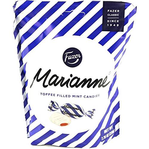 Fazer Marianne Toffee Filled Mint Candy 7.76-ounce (220g) Bag