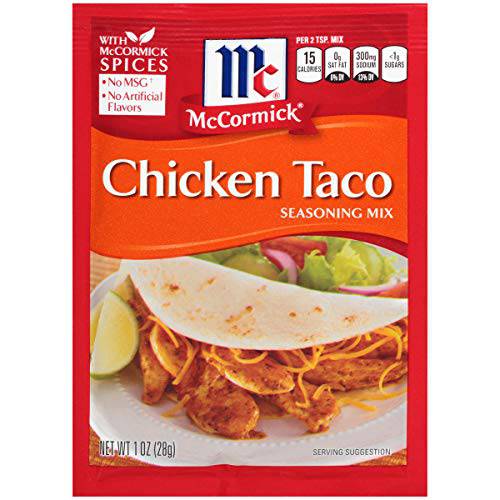 McCormick Chicken Taco Seasoning Mix, 1 Ounce (Pack of 12)
