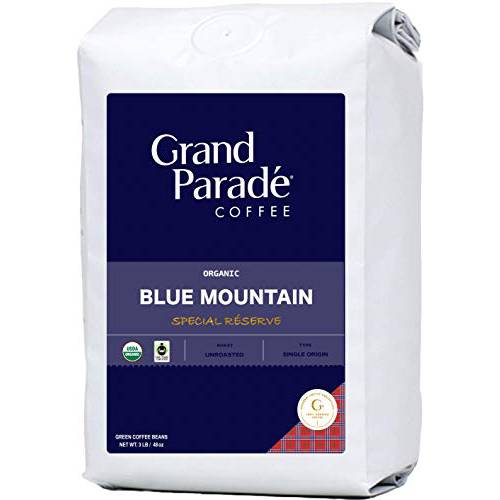 Grand Parade Coffee, 3 Lbs Unroasted Green Coffee Beans - 100% Organic Kenya Blue Mountain - Special Reserve - Grade 1 Single Origin - Specialty Arabica - Fresh Crop