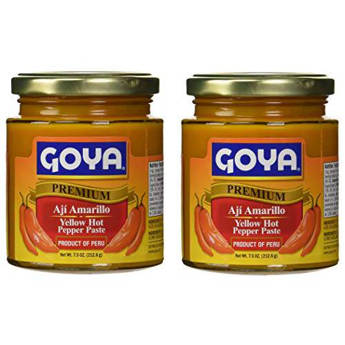Goya Yellow Hot Pepper Paste 7.5 oz - Aji Amarillo (2 Pack)