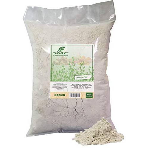 NatureJam White Rye Flour 5 Pounds Bulk Bag