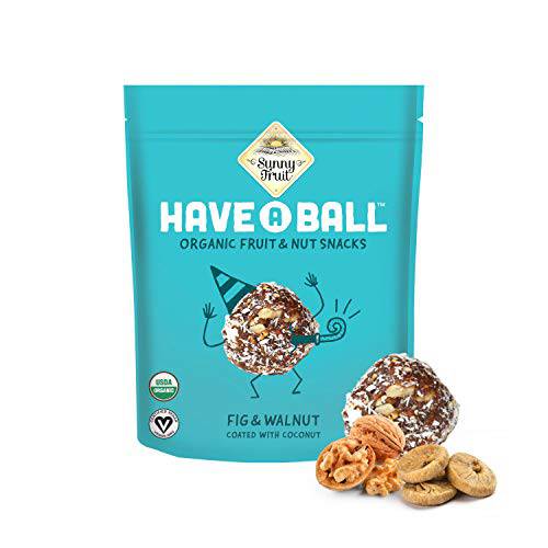 100% RAW Fig & Walnut Balls - Have A Ball (9 Balls) - Whole Food Energy Snacks | NO Added Sugars or Preservatives | NON-GMO, VEGAN, GF & Kosher