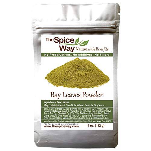 The Spice Way Bay Leaves - ground ( 4 oz ) bay leaf powder great for cooking soups, stews and vegetables