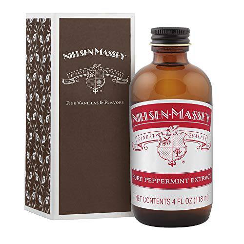 Nielsen-Massey Pure Peppermint Extract, with gift box, 4 ounces