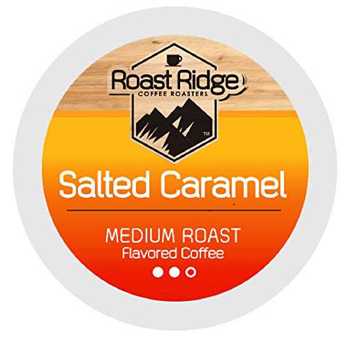 Roast Ridge Single Serve Coffee Pods for Keurig K-Cup Brewers, Salted Caramel, Medium Roast, 100 Count