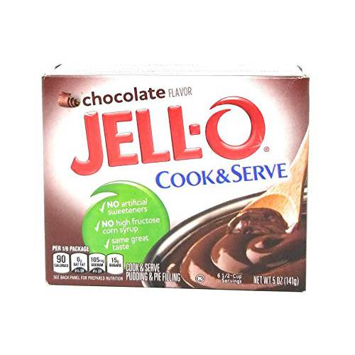 Jell-o, Pudding & Pie Filling, Chocolate (Pack of 4)