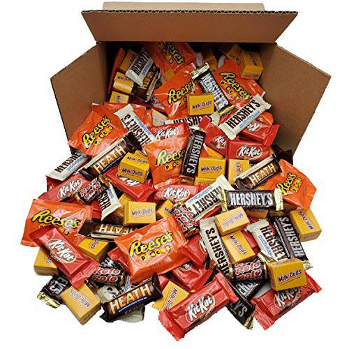 Hershey’s Chocolate Variety Pack, Fun Size, Individually Wrapped Candy Bars - 4 Pound (Hersheys Chocolate Mix - 4Lb)