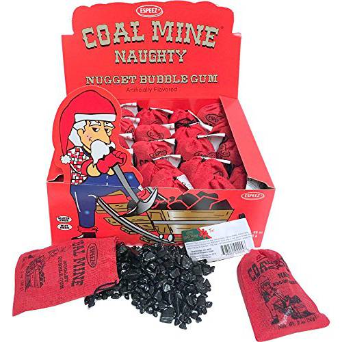 Coal Mine Naughty Black Nugget Bubblegum 24 Packs
