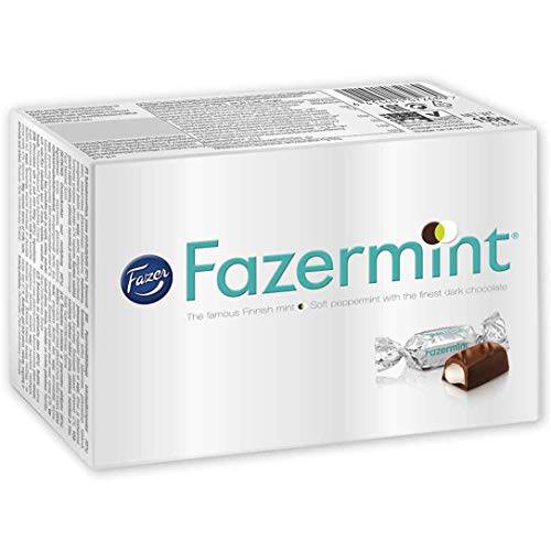 Fazermint Dark Chocolate Peppermint Creams Box 5.3 oz, Made in Finland