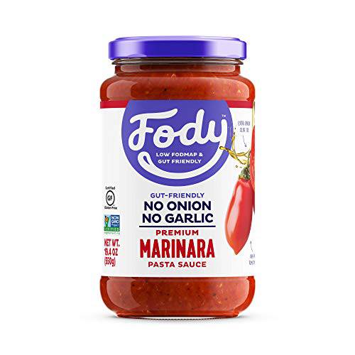Fody Foods Pasta Sauce | Marinara Sauce | Low FODMAP Certified | Gut Friendly No Onion No Garlic | IBS Friendly Kitchen Staple | Gluten Free Lactose Free Non GMO