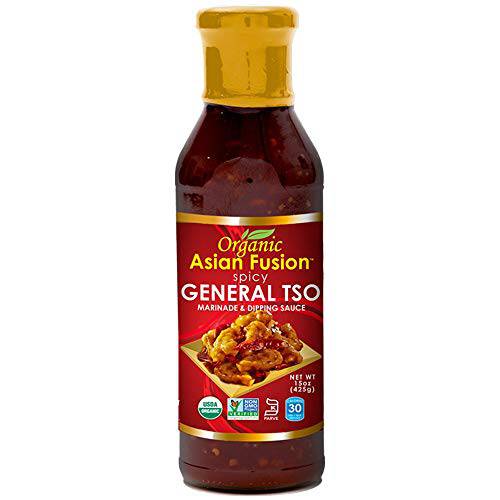 Organic Asian Fusion General Tso Sauce, 15 Ounce - Non-GMO, Organic Certified, Kosher & Gluten Free (1 Pack)