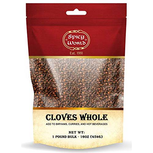 Whole Cloves Bulk 14 Oz Bag - Great for Foods, Tea, Pomander Balls, and even Potpourri - by Spicy World