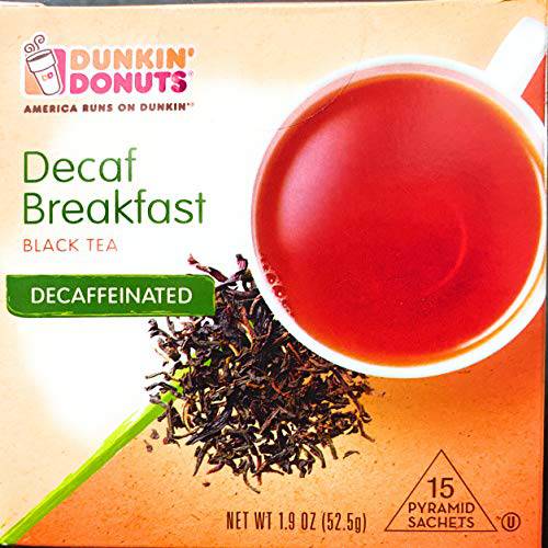 Dunkin Donuts Decaf Breakfast Black Tea 15 Tea Bags